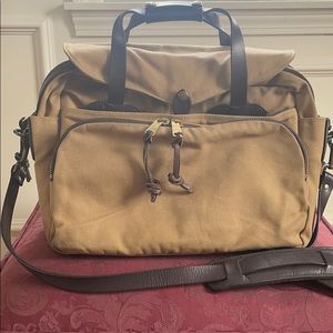 FILSON RUGGED TWILL PADDED COMPUTER BAG (TAN)